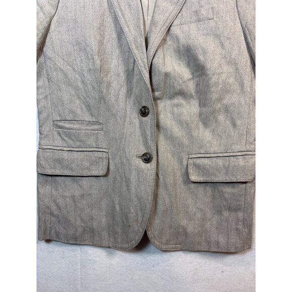 J.Crew Schoolboy Blazer Size 4 Beige Two-Button Womens Jacket - Picture 3 of 16